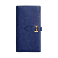 HERMES Bastia Epsom Calfskin Coin Purses Wallets Women's 73 Bleu Saphir Sapphire Blue