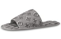 LOUIS VUITTON Homey Monogram Slide Slippers Women's Gray