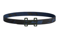HERMES Logo Decoration Leather Belts Men's Width: 3.2cm