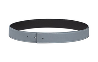 DIOR Double-Sided Grained Cow Leather Leather Belts Men's Blue Width 3.5CM