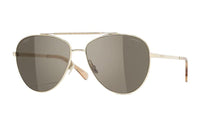 CHANEL Metal Rhinestone Aviator Sunglasses Women's Brown