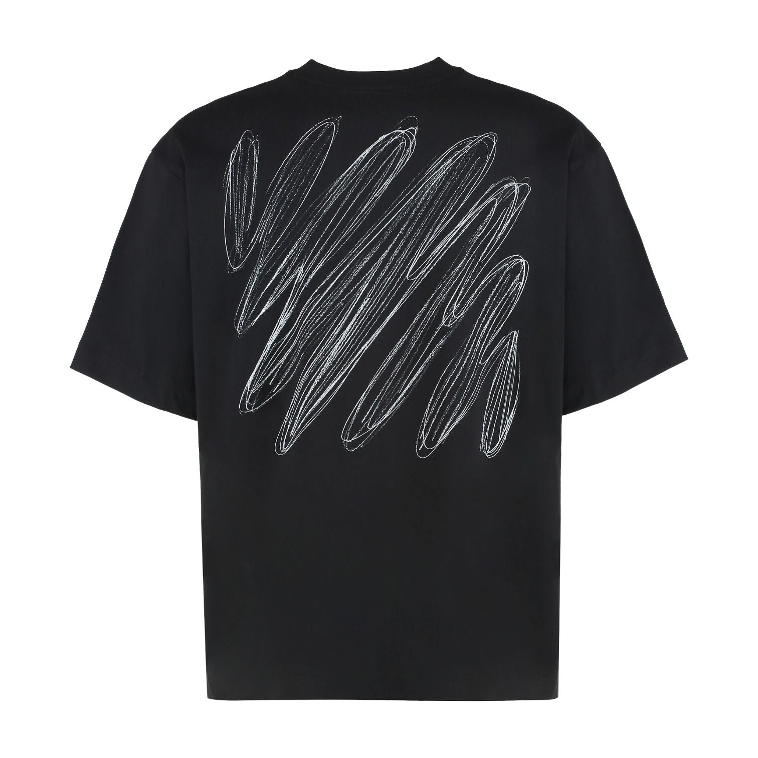 Off-White Scribble Diagonal Skate Short Sleeve T-Shirt 'Black' 44MAA120G5J00E1001