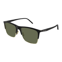 SAINT LAURENT Plastic Irregular Shape Sunglasses Men's Black