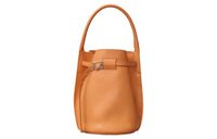 CELINE Calfskin Handbag Women's Brown