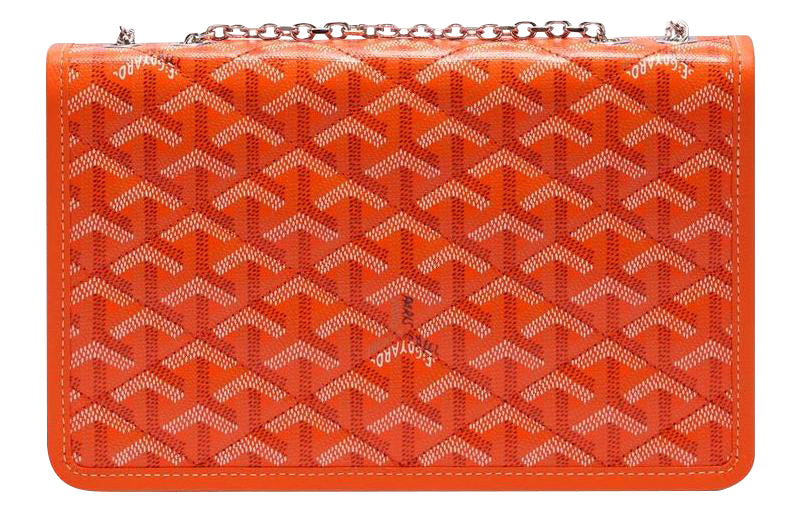 GOYARD Alexandre III Canvas With Leather Shoulder Bag Crossbody Bag Women's Orange