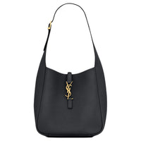SAINT LAURENT LE5A7 Grained Leather Small Shoulder Bag Women's Abyss Blue