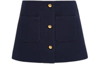 PRADA Button-Up Mini Skirt