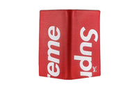 LOUIS VUITTON Supreme Collaboration Zippy Cow Leather Wallet Men's Red