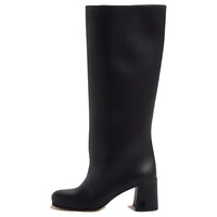 MIU MIU Knee-high Boots 6.5cm Women's Black