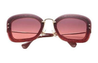 MIU MIU Rectangular Sunglasses Women's Burgundy