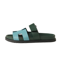 HERMES Chypre Slide Slippers Women's Blue