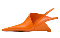 PRADA Wedge Heel High Heels Women's Orange