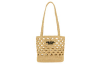 PRADA Straw Handbag Women's Yellow
