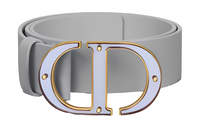 DIOR Leather Belts Women's Gray
