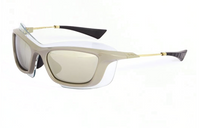 DIOR Metal Acetate Irregular Shape Sunglasses Unisex Gray