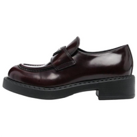 PRADA Chocolate Loafers Women's Brown
