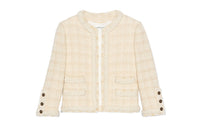 SAINT LAURENT Jackets Coats Women's White Limestone
