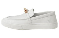 HERMES Casual Single Shoes Women's White