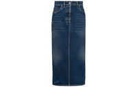 PRADA Denim Long Skirts Women's Blue