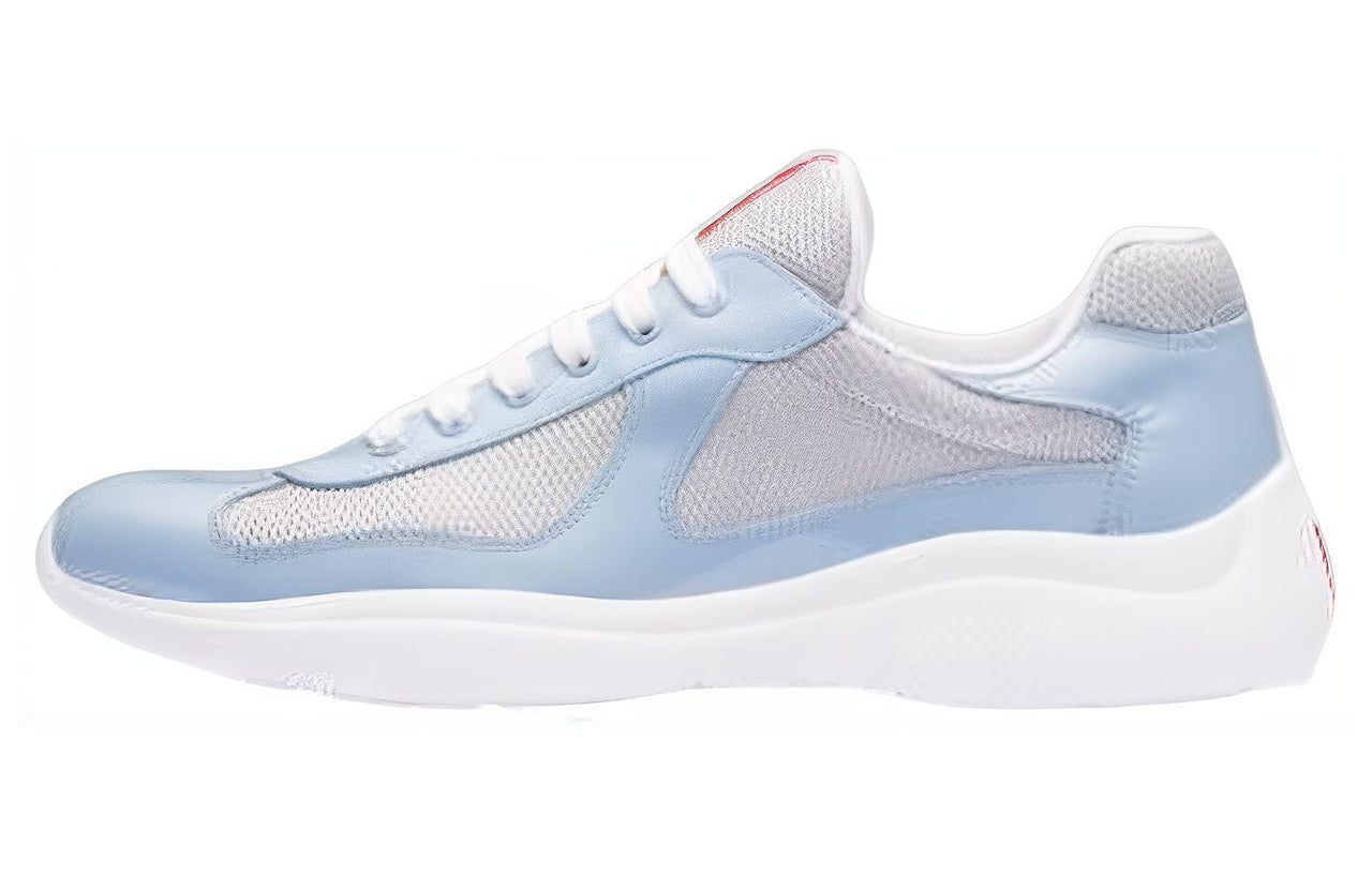 PRADA Abrasion-Resistant Low-Top Sports Casual Shoes Men's Blue Gray