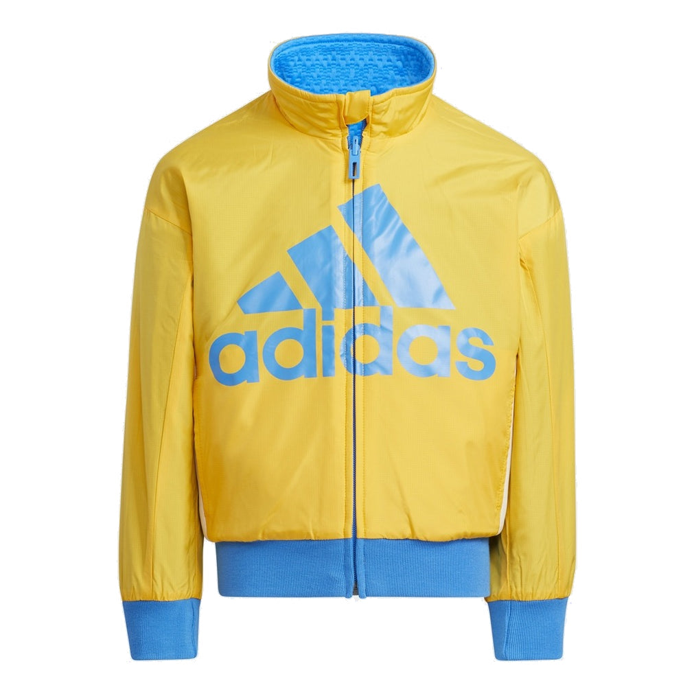 (GS) adidas Reversible Jacket Asia Sizing 'Blue Yellow' HL8556