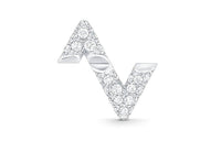 LOUIS VUITTON Lv Volt Upside Down Stud White Gold And Diamonds - Per Unit
