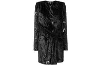 SAINT LAURENT Long-Sleeved Dresses Women's Black