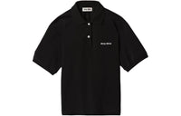 MIU MIU SS24 Polo Shirt Women's Black