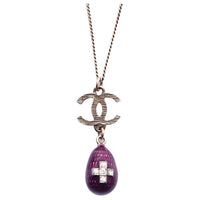 CHANEL 2007 Cc Pendant Necklace
