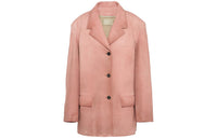 PRADA Leather Jackets Women's Petal Pink