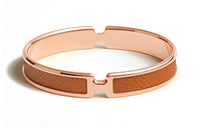HERMES Bangles Women's Rose Gold