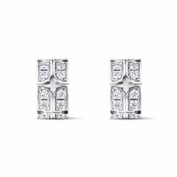 LOUIS VUITTON Tumbler Earrings White Gold And Diamonds