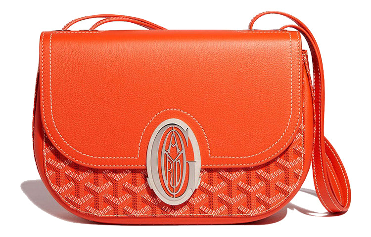 GOYARD 233 Canvas With Leather Shoulder Bag Crossbody Bag Women's Burgundy Red
