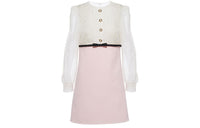 MIU MIU Long Sleeved Dress Women's Pink