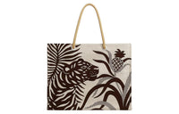 HERMES Canvas Tote Bag Shopping Bag Shoulder Bag Handbag Women's 02 Blanc Pale Light White