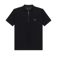 PRADA Re-Nylon FW24 Polo Shirt Men's Black