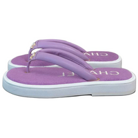 CHANEL Flip Flops Women's Purple