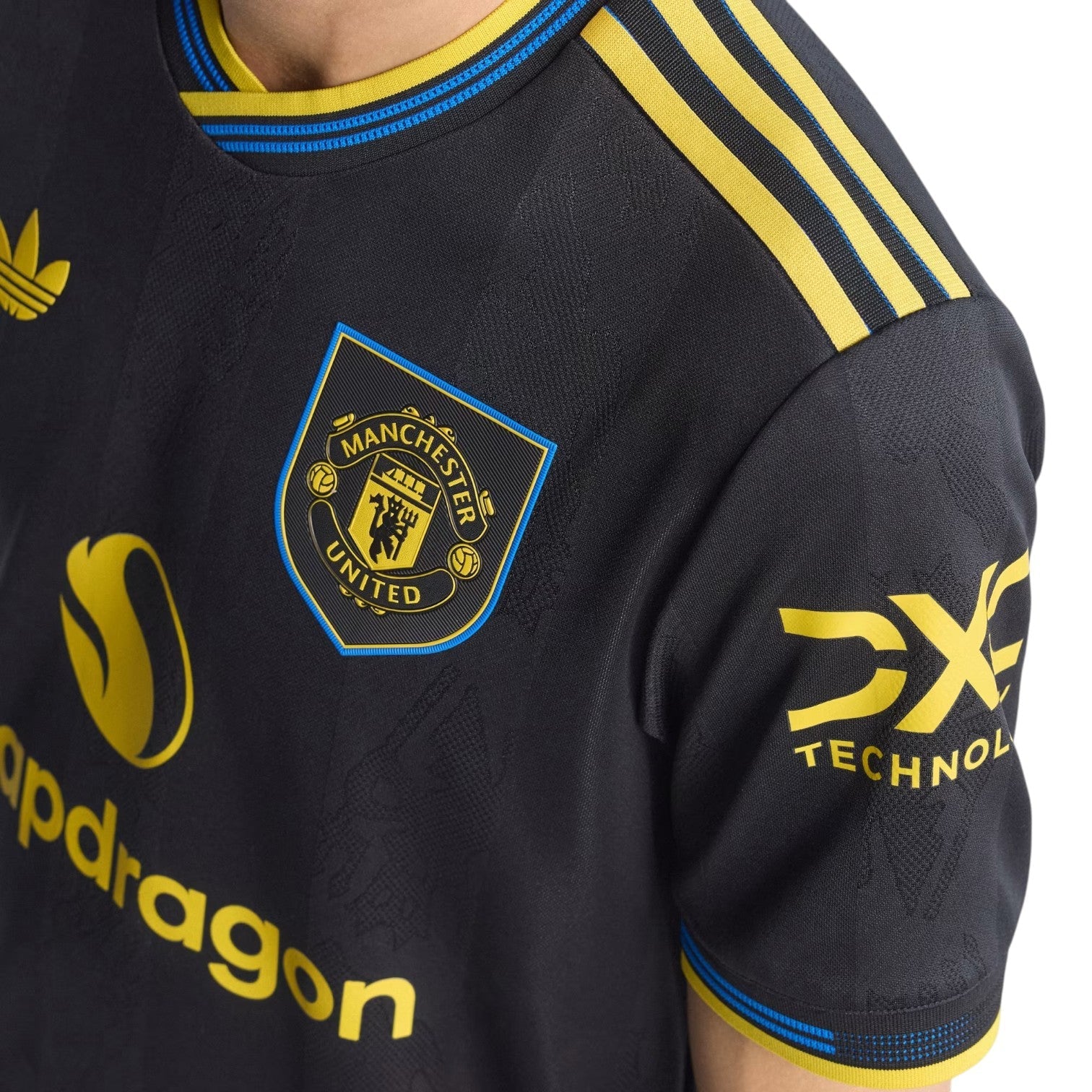 adidas Manchester United 2025/2026 Third Authentic Jersey 'Black' JI7419