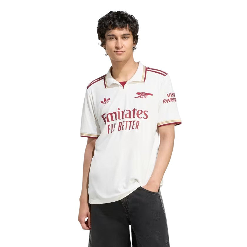 adidas Arsenal 2025/2026 Third Kit 'Cloud White Burgundy' JI9556