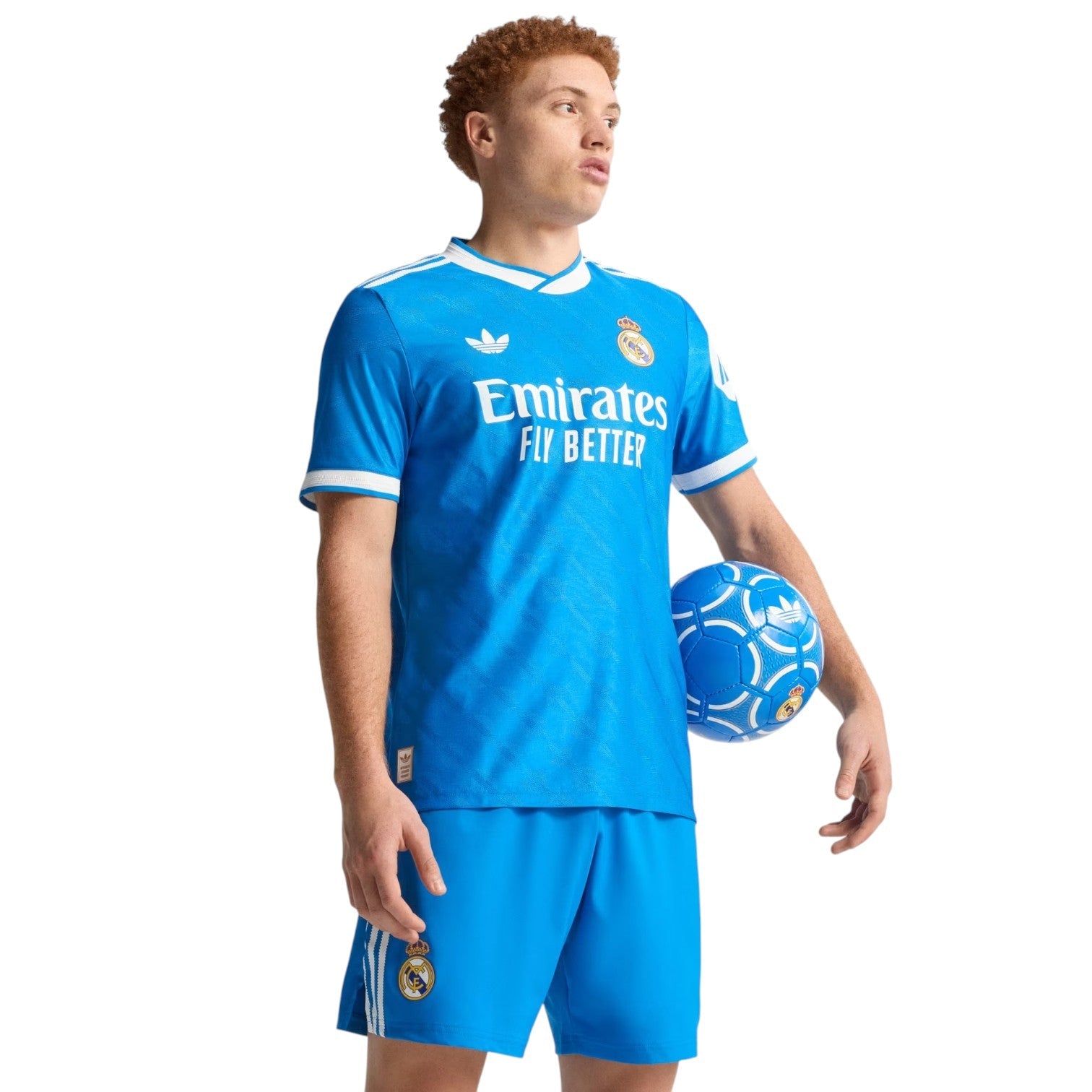 adidas Real Madrid 25/26 Third Authentic Jersey 'Blue Bird' JV5839