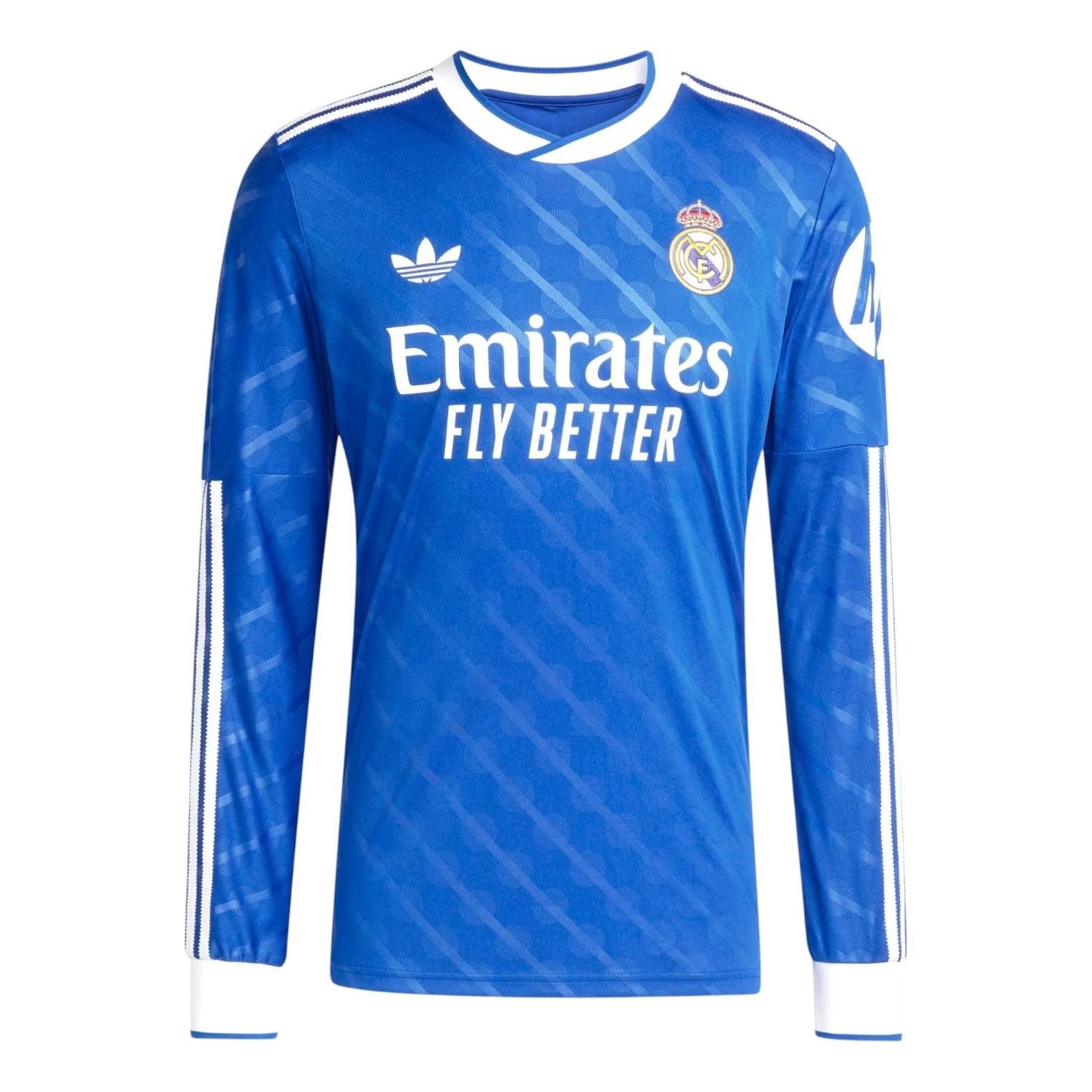 adidas Real Madrid 2025/2026 Long Sleeve Third Jersey Asia Sizing 'Blue Bird' JW4054