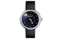 CHANEL MADEMOISELLE PRIVÉ Collection Wrist Watch Automatic Mechanical Movement Satin Strap Blue Dial Women's