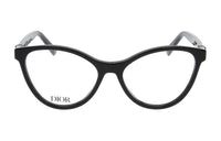 DIOR Acetate Cat Eye Eyeglass Frames Women's Black