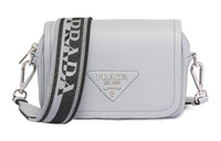 PRADA Leather Crossbody Bag Shoulder Bag Women's Cornflower Blue