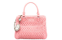 MIU MIU Lambskin Handbag Handbag Women's Pink
