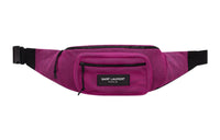 SAINT LAURENT Mesh Zip Closure Fanny Pack Men's Purple