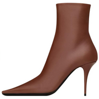 SAINT LAURENT Ashley Ankle Boots 9cm Women's Brown