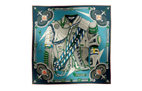 HERMES Knit Scarves Men's Green