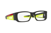 PRADA Injection Molding Rectangular Optical Glasses Men's Black