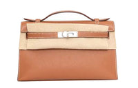 HERMES Swift Leather Kelly Bag Handbags Mini Women's Cigar Gray